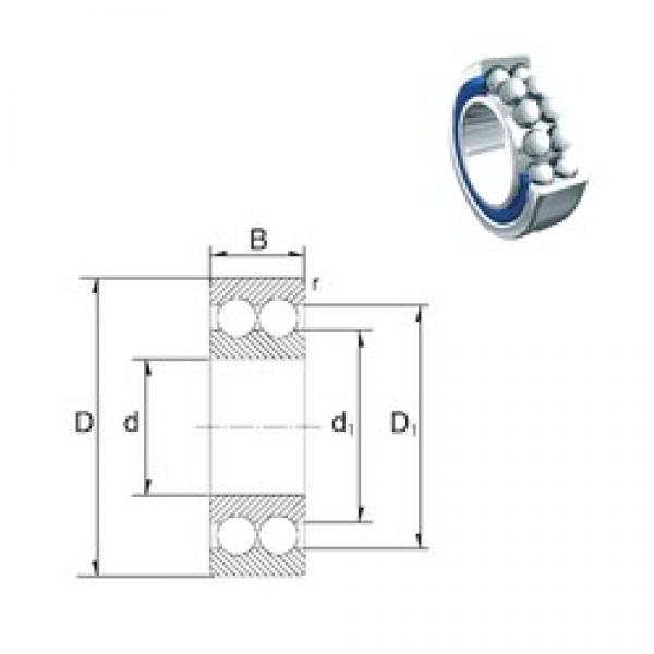 10 mm x 19 mm x 7 mm  ZEN 3800-2RS Cojinetes De Bola De Contacto Angular #3 image